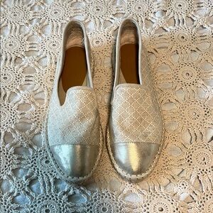 Universal Thread Silver Espadrille Shoes